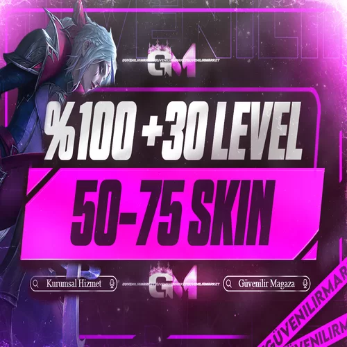 League of Legends +30 Level 50-75 Skin